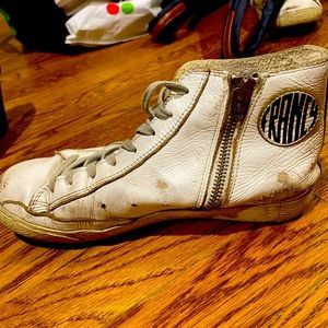 Golden Goose Sneakers size 8.  High Tops size 8. Please see photos for wear.